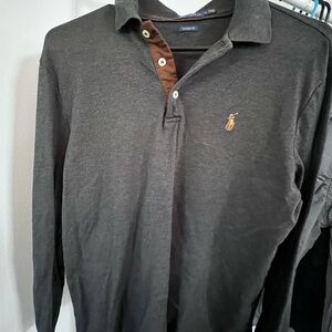 Polo by Ralph Lauren Men's Gray Long Sleeve Shirt